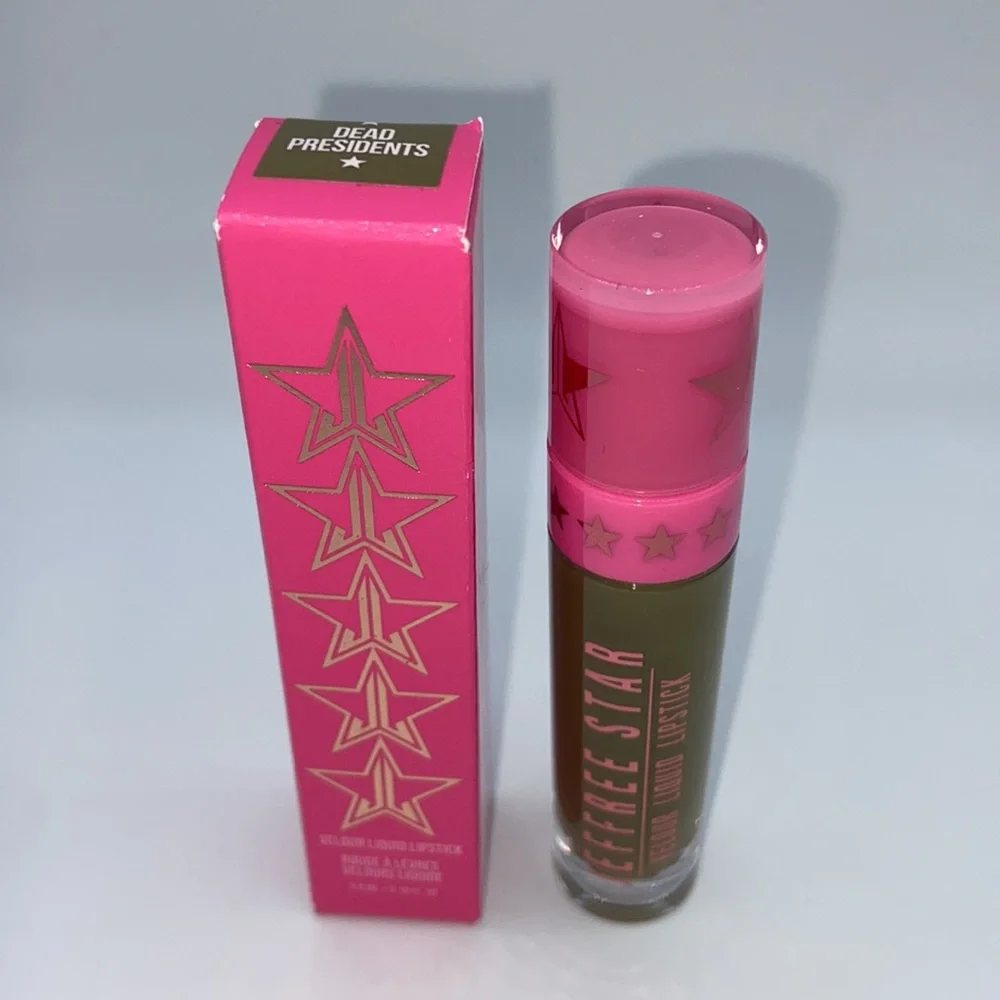 NEW! JEFFREE STAR VELOUR LIQUID Matte LIPSTICK in DEAD PRESIDENTS Army Green